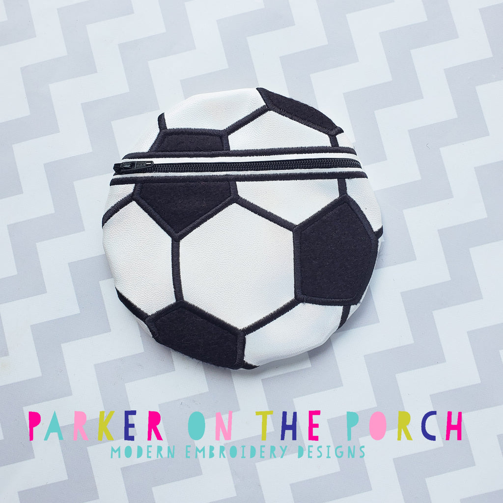 Digital Download - Soccer Zipper Bag - Parker on the Porch, LLC