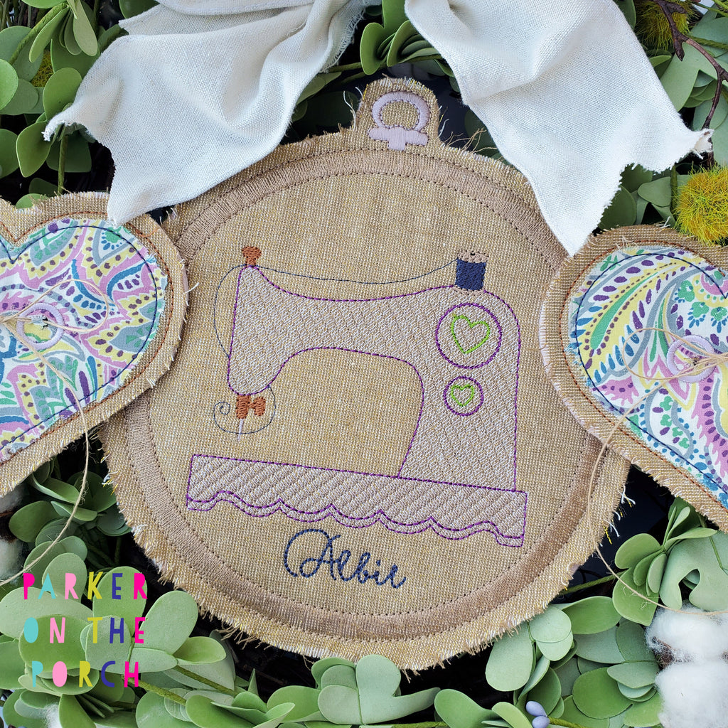 Digital Download- Embroidery Hoop Sewing Banner Bundle - in the hoop machine embroidery ITH pattern
