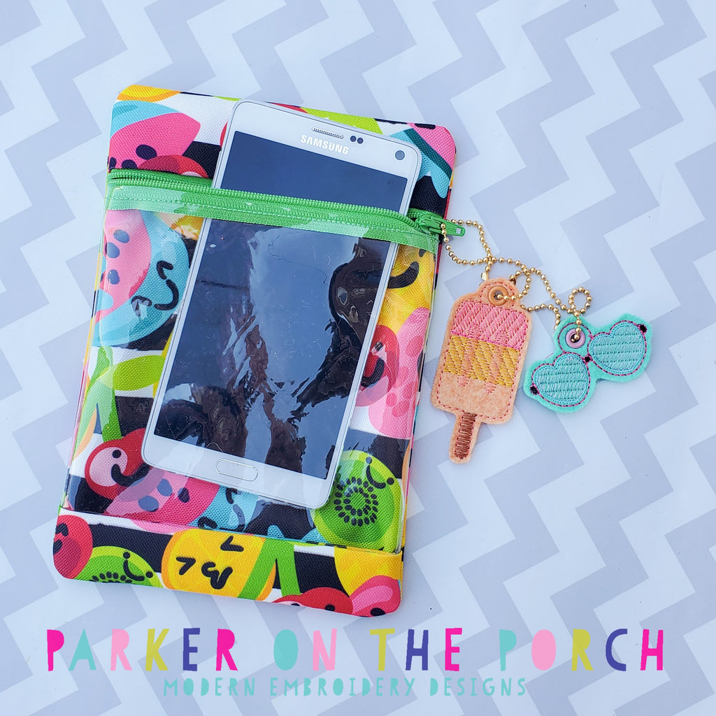 Digital Download- Vertical Splash Bag - in the hoop machine embroidery ITH pattern