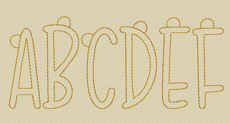 Digital Download - Farmhouse Monogram Charms XL - in the hoop machine embroidery ITH pattern
