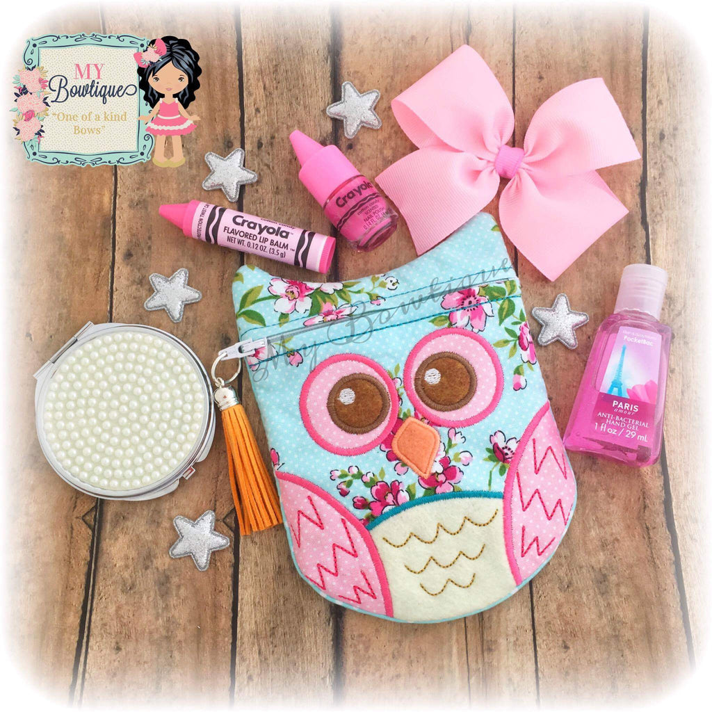 Digital Download - Owl Zipper Bag - Parker on the Porch, LLC