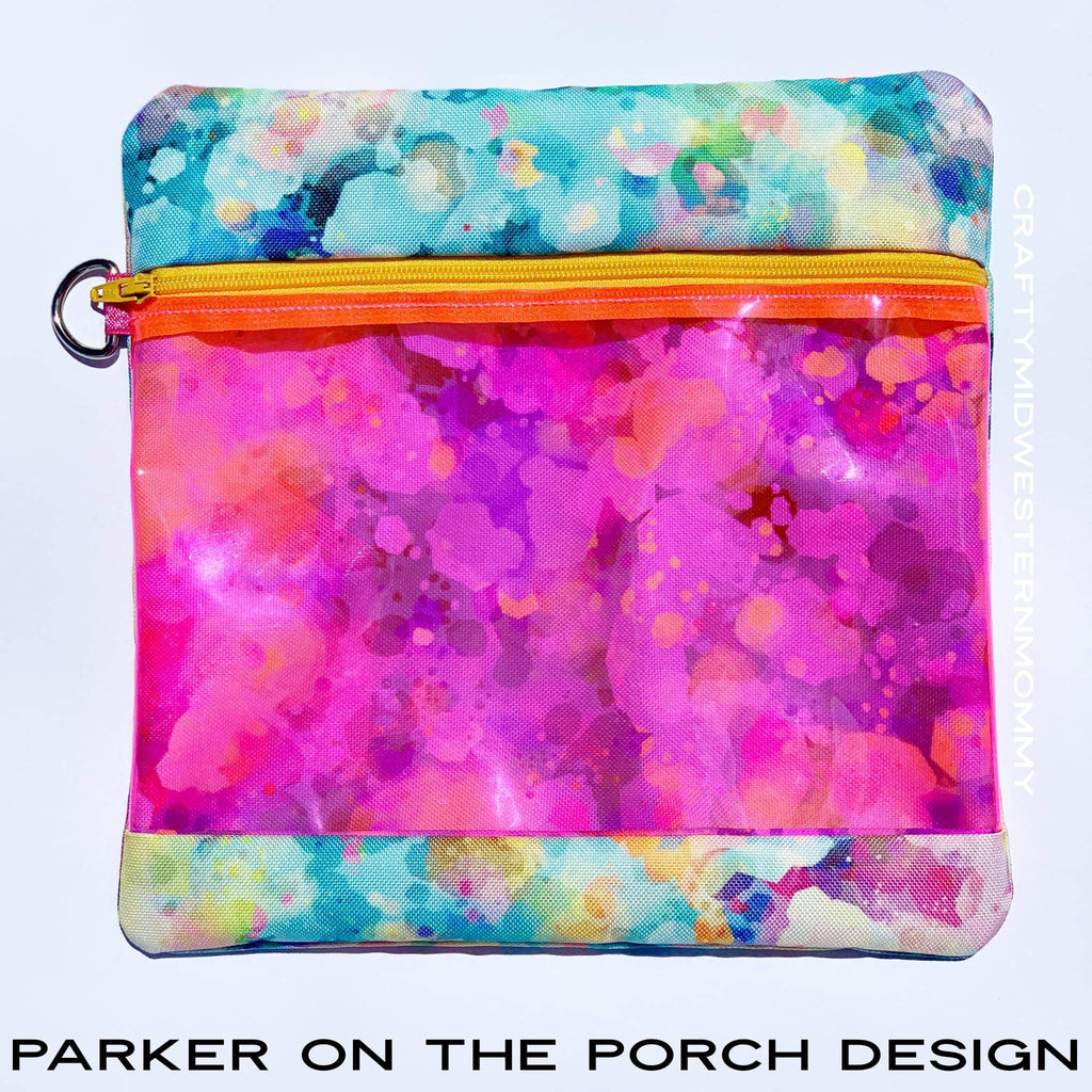 Digital Download - Square Splash Bag Set - in the hoop machine embroidery ITH pattern